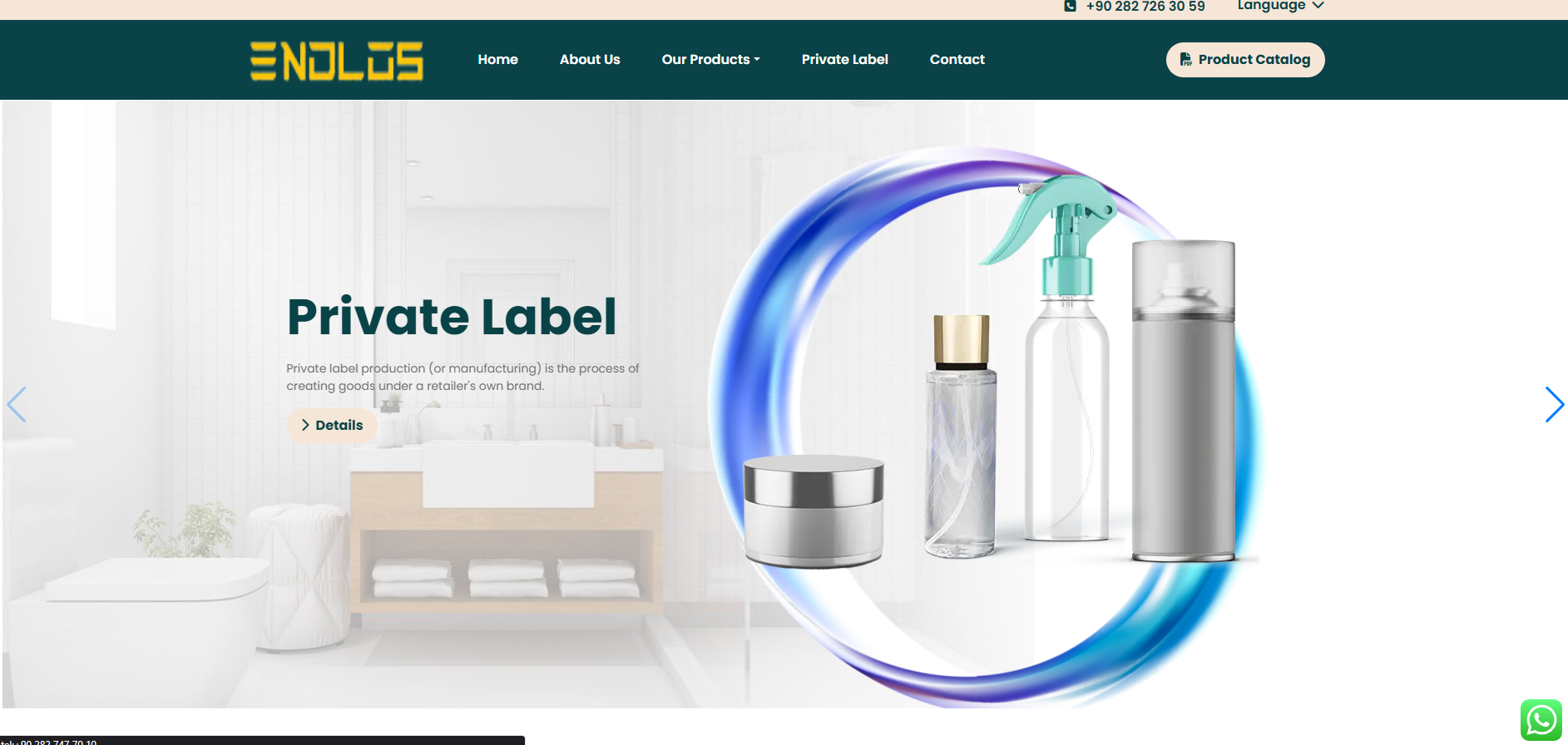 Endlos Cosmetics masaüstü görünümü