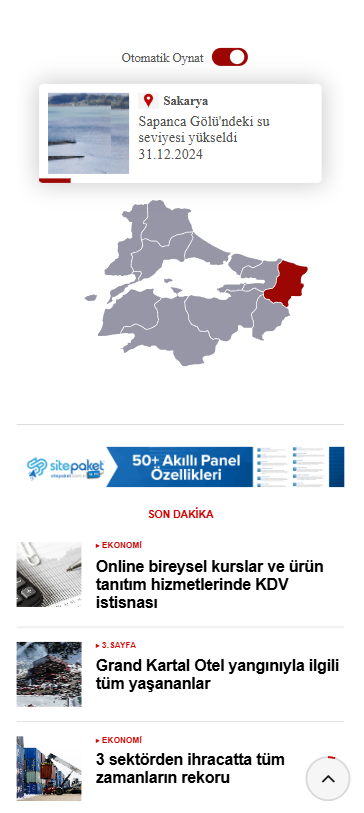 Marmara Ekspres Gazetesi mobil görünümü